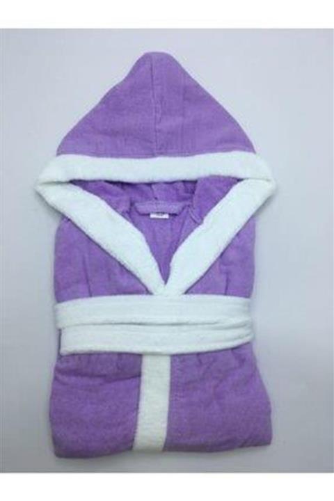 newhome Garson Boy Kadife Şapkalı Çocuk Bornozu