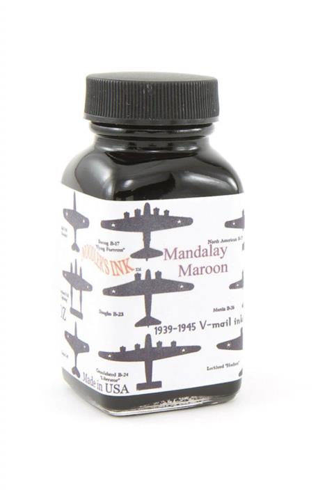 Noodlers Şişe Mürekkep Vmail Mandalay Maroon 3