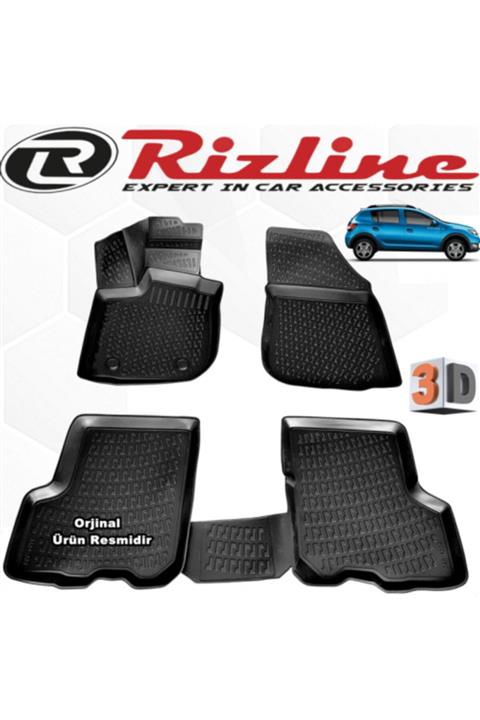 Rizline Dacia Sandero Stepway 3d Paspas Havuzlu 2012 - 2020 Arası Siyah 4 Lü Set