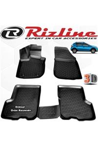 Rizline Dacia Sandero Stepway 3d Paspas Havuzlu 2012 - 2020 Arası Siyah 4 Lü Set