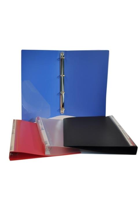 Bafix Halkalı Dosya 4 Halkalı A4 Kırmızı (35 Li Paket)