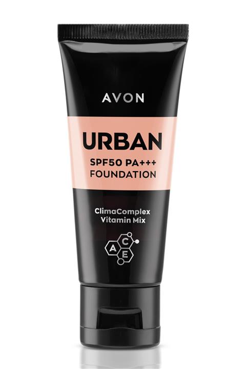AVON Urban 50 SPF PA+++ Fondöten - Light Medium