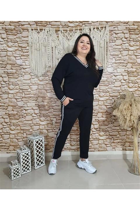 Ebruli XXL Genç Büyük Beden Takım