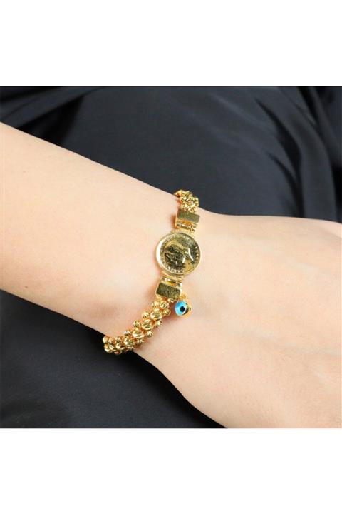 ATA MUCEVHERAT Kadın Altın Ata Çeyrekli Bileklik