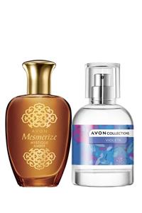 AVON Mesmerize Mystique Amber Ve Collections Violeta Kadın Parfüm Paketi