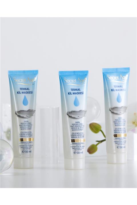 Secret Age Kozmetik Termal Kil Maskesi (3'lü Set)
