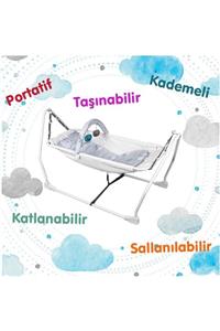 NORFOLK Baby Sleep Katlanabilir Oyuncaklı Sallanır Bebek Beşiği - Hamak Beşik - Sallanır Bebek Hamağı - Ekru