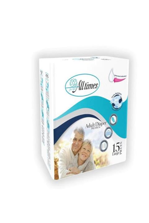 ALLTIMES Yetişkin Emici Bez 15 Adet Large Beden