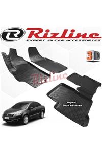 Rizline Fiat Linea 3d Paspas Havuzlu 2007 - 2017 Arası Siyah 4 Lü Set