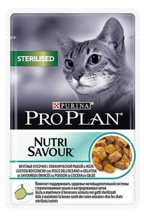 Purina Pro Plan Pro Plan Steril Okyanus Balıklı Kısırlaştırılmış Kedi Pouch 85 Gr