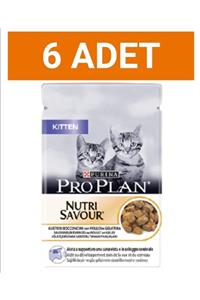 Proplan Purina Kıtten Tavuklu Yavru Kedi Pouch 6 Adetx 85gr