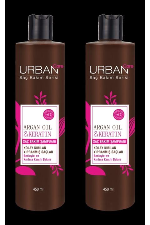 Urban Care Argan Yağı Ve Keratin Içeren Kırılma Karşıtı Şampuan 450ml 2 Li Set