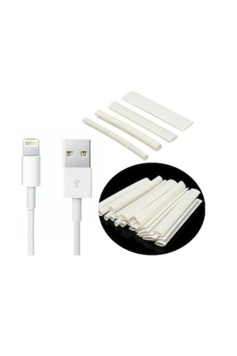 WOER Daralan Makaron Iphone Uyumlu Şarj Kablo Ucu Koruyucu 6.4 Mm 10 Ad 5 Cm