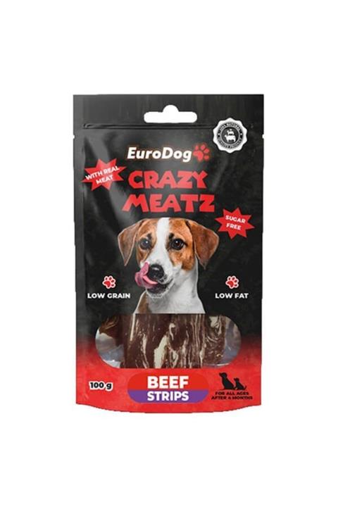 Eurodog Beef Strips Köpek Ödülü 100 Gr