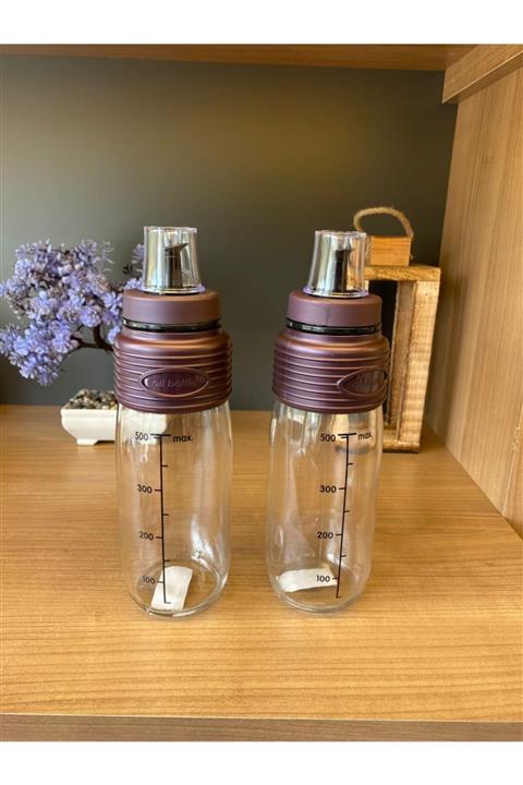 Bayev New Mor Damlatmaz Akıllı 2 Parça Cam Yağlık Seti - 500 Ml