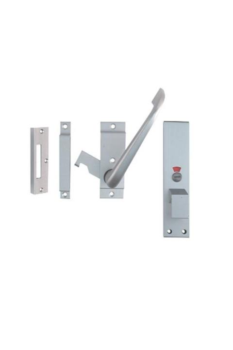 Hafele Engelsiz Kol Kilit Seti, Wc, Paslanmaz Çelik Renk
