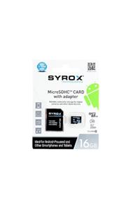 SUNTECNO Syrox 16 Gb Micro Sd Card Hafıza Kartı Adaptörlü Mc16