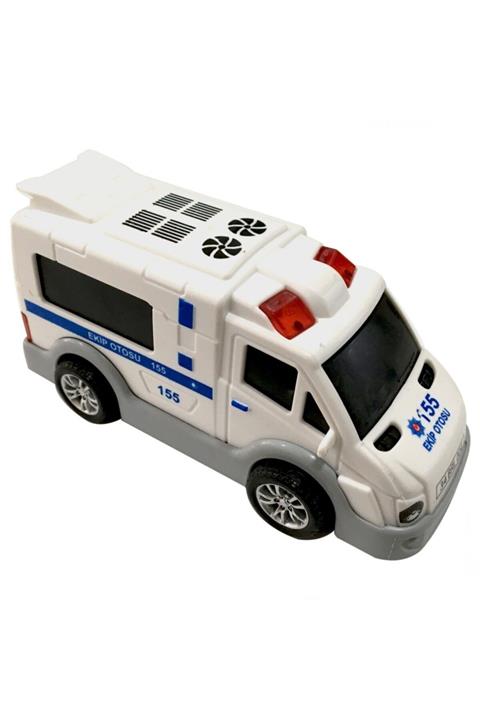 Burnis Toy Toys Şehrin Kırılmazları Sürtmeli 155 Polis Ekip Otosu Fırsat