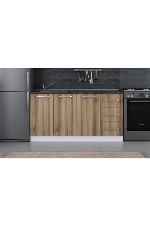 Minar 160 cm Mutfak Dolabı Beyaz Dore 160-d1-alt Modül