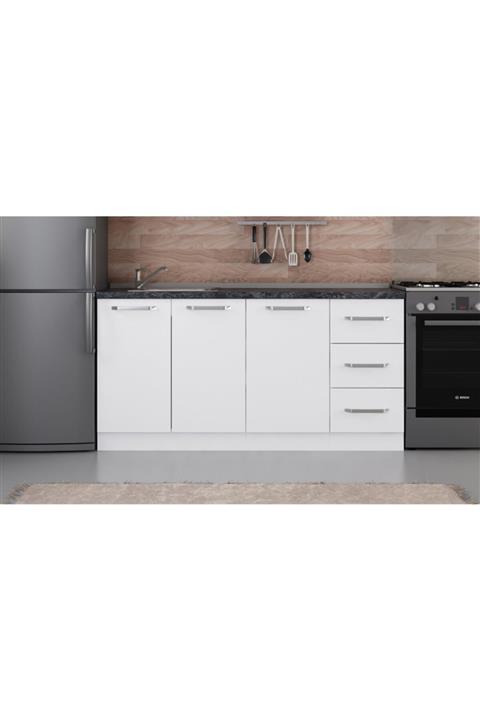 Minar 165 Cm Mutfak Dolabı Beyaz 165-b1-alt Modül