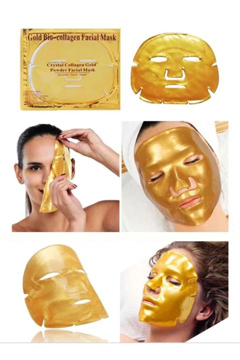 Gold Beauty Yüz Maskesi Gold Bio Collagen Altın Maske Kolajen Yüz Maskesi