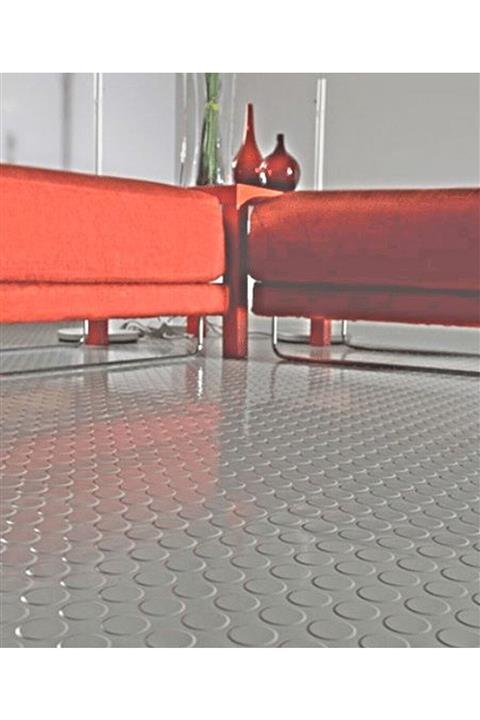 Edoplast 110cm X 15m. Gri Pvc Paralı Muşamba Zemin Yer Otomobil Döşemesi Kaplama