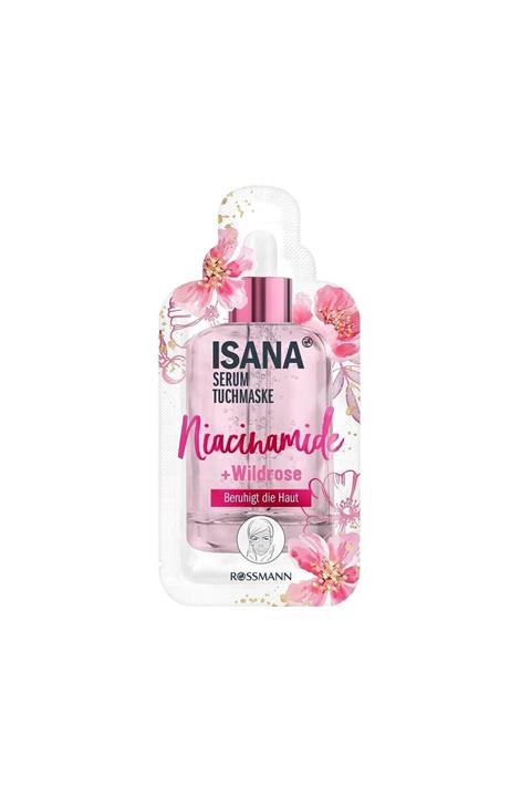 ISANA Kağıt Maske Serum Damlalık Niacinamide & Gül 1 Adet