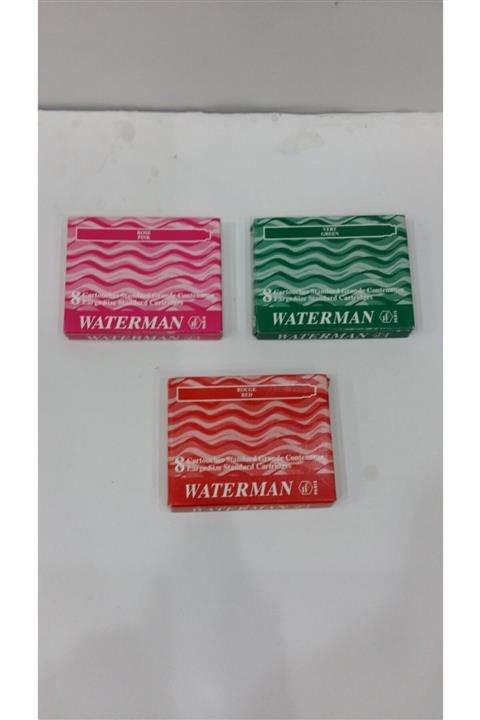 Waterman 3lü Set Dolma Kalem Kartuşu
