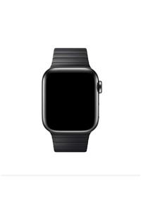 Apple Watch Seri 7 45mm Uyumlu Nezih Case Metal Kordon Siyah