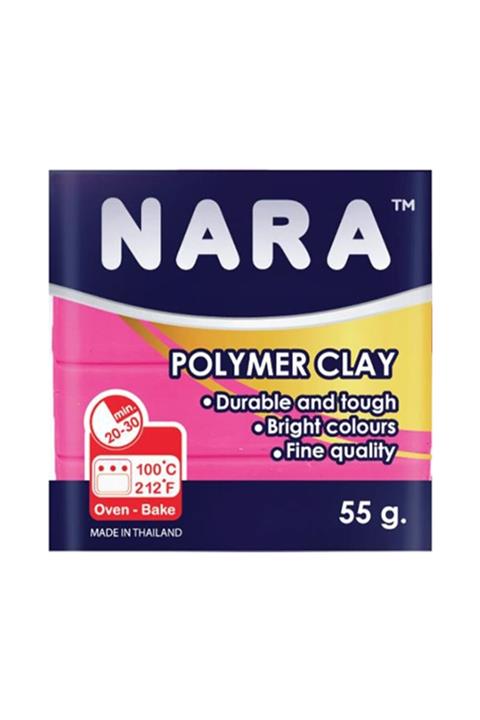 NARA Polimer Kil 55 Gram Pembe-hot Pink Polymer Clay Pm18 (proto Üreticisinden)