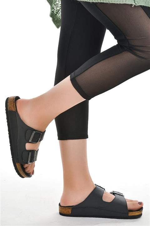 Muya 98363 Hakiki Deri Ortopedik Kadın Terlik