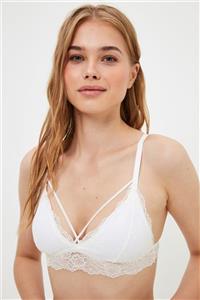 TRENDYOLMİLLA Ekru Dantelli Bralet THMAW22SU0011