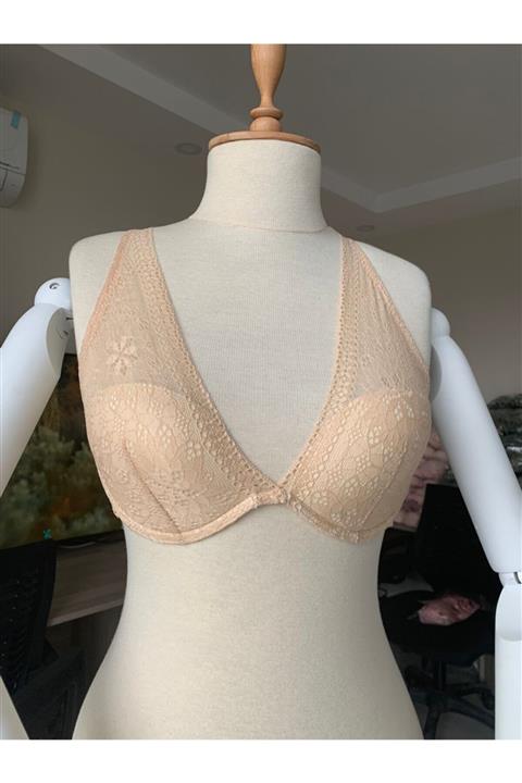 Cansoy Angel Dantelli Boş Sütyen Ten