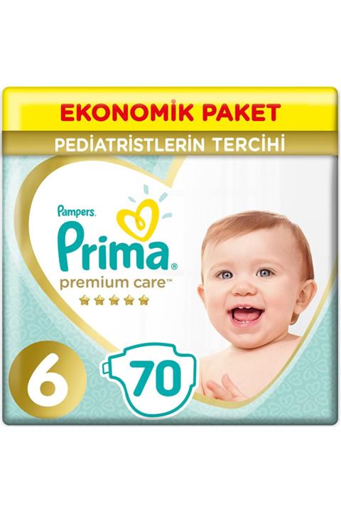 Prima Bebek Bezi Premium Care 6 Beden 13+ Kg (2*35) 70 Adet