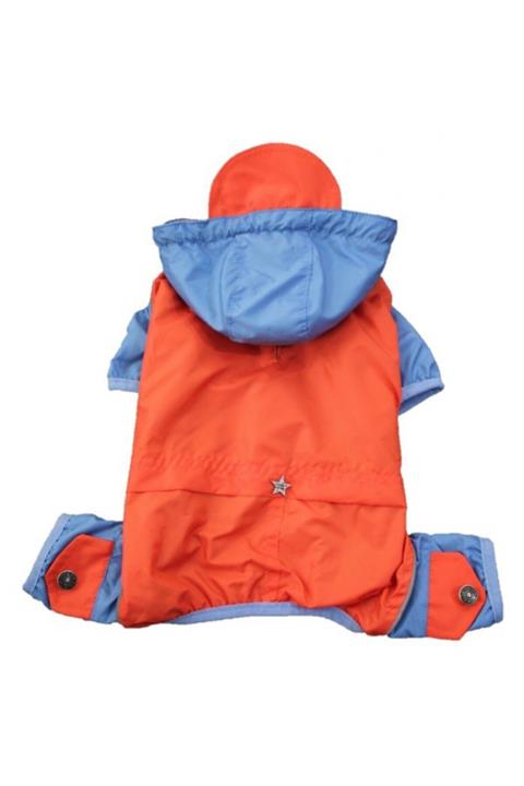 Petzanya Orange Romper Küçük Ve Orta Irklar Için Tulum-mont Köpek Kıyafeti