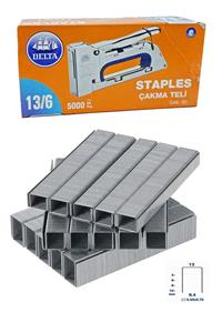 Craftex Delta Üstün Kalite Staples 13/6 Çakma Zımba Teli 5000 Adet