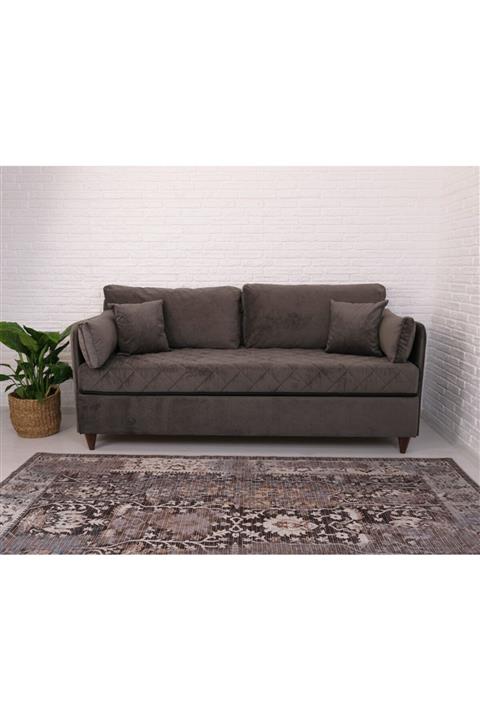 Homedius Rene Yaylı Yataklı Sandıklı Koltuk Antrasit Gri