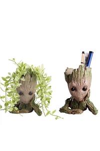 Bakmakistersen Groot Saksı Kalemlik Düşünen Baby Groot