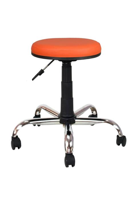 Bürocci Metal Ayaklı Tabure Turuncu