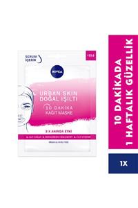 Nivea 10 Dakika Urban Skin Doğal Işıltı Kağıt Maske