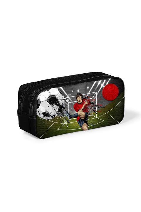 Coral High Siyah Futbollu Iki Bölmeli Kalem Çantası 22298