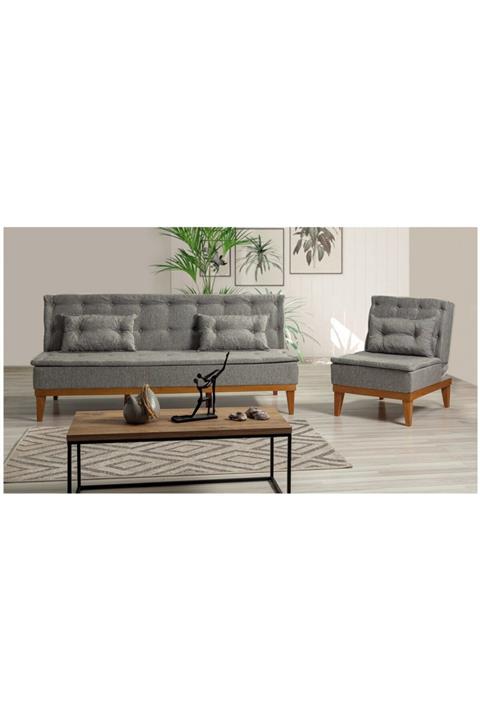 Vivense Koyu Gri Fuoco Koltuk Takımı