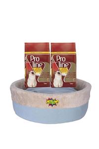 Pro Line Proline Tavuklu Yavru Kedi Maması 1.5 Kg X 2 Adet + Petliyo Kedi Yatağı ( 35 X 15 Cm )