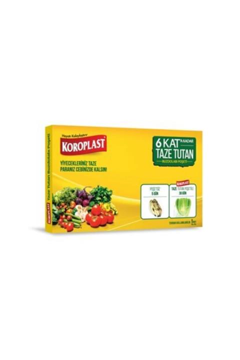 Koroplast 6 Kat Taze Tutan Buzdolabı Poşeti 5li (35*40 Cm)