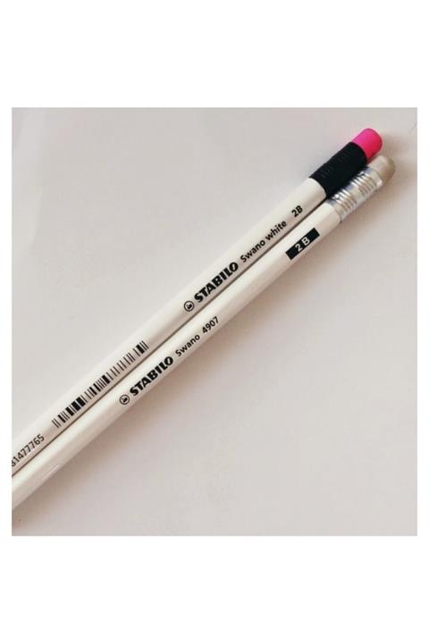 Stabilo Kurşun Kalem Silgili Swano White 4907/2b 1 Adet