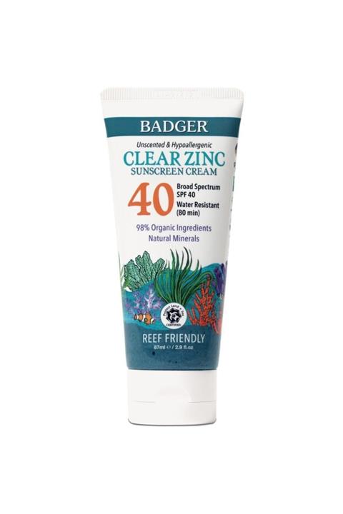 Badger Clear Zinc Kokusuz Güneş Kremi Spf40
