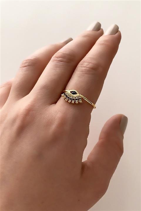 Çlk Accessories Ayarlanabilir Taşlı Göz Figür Yüzük Tryüzük1164 Y32003