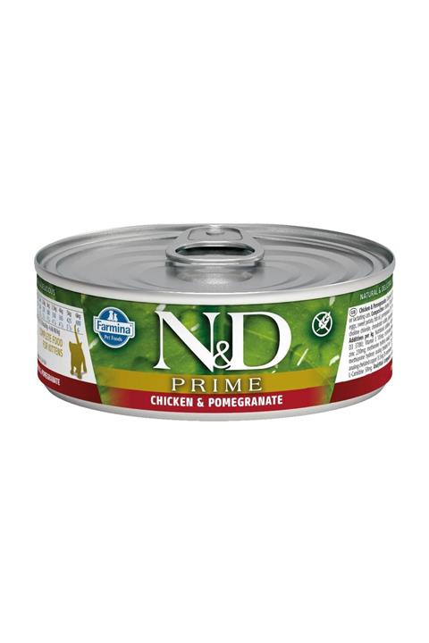 N&D Tahılsız Tavuk & Nar Kitten Kedi Konservesi 80 gr 24 Adet