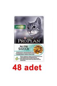 Proplan Steril Okyanus Balıklı Kısırlaştırılmış Pouch Kedi Konservesi 85 Gr 48'Lİ SET