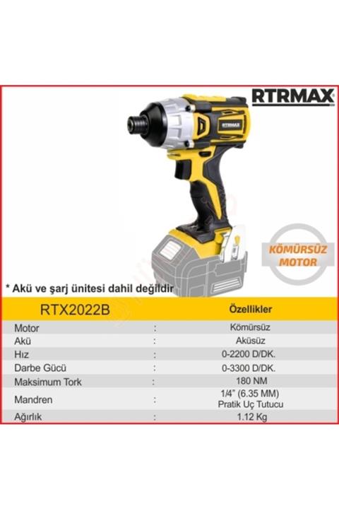 Rtrmax Rtx2022b Darbeli Vidalama (aküsüz)